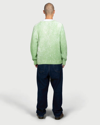 【PLEASURES - プレジャーズ】ACID SWEATER / GREEN (ニット/グリーン)