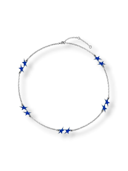 【TWO JEYS  - トゥージェイズ】BLUE ENAMELED ICON NECKLACE / BLUE (アクセサリー/ブルー)