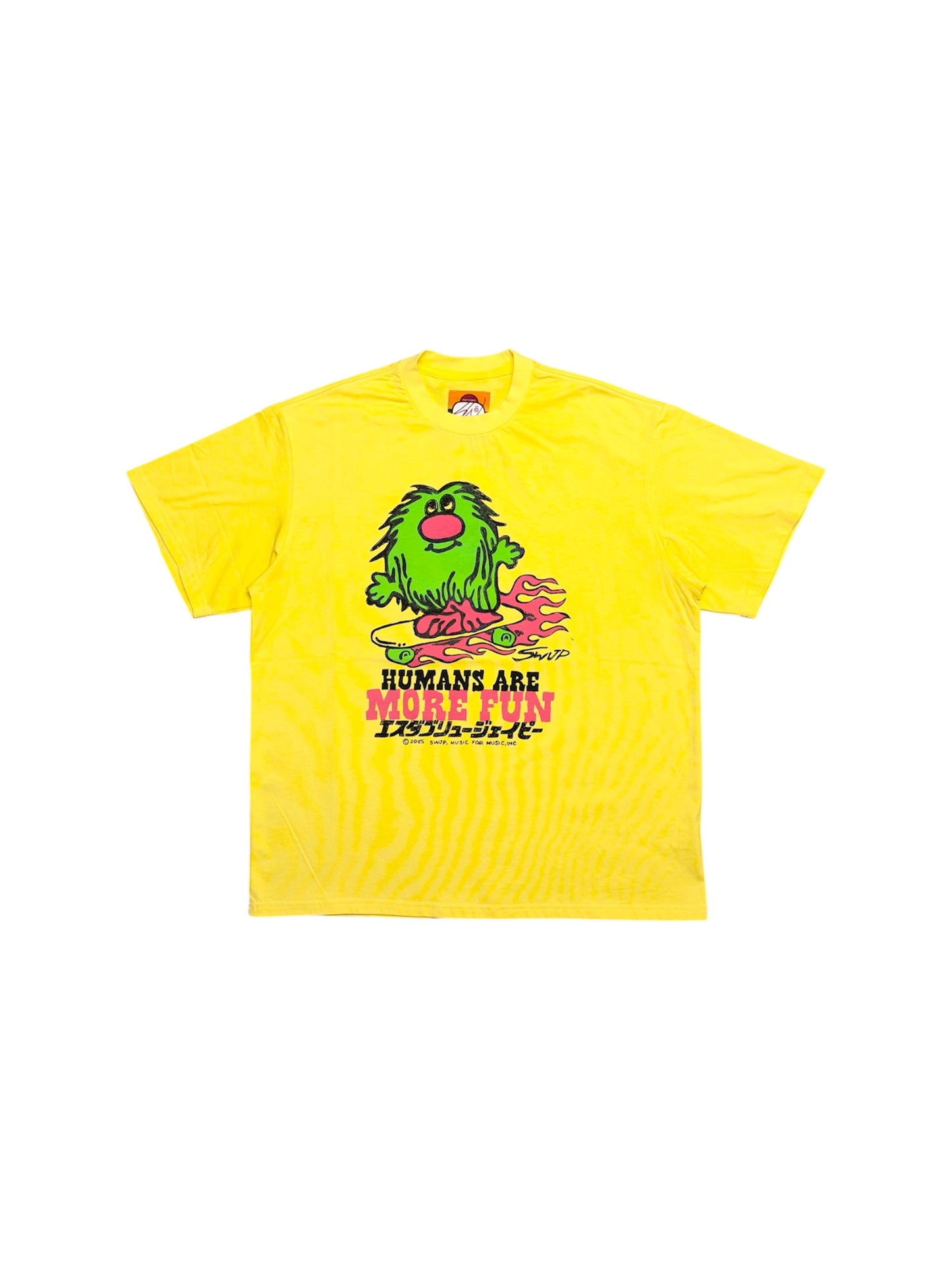 【SWJP - エスダブリュージェイピー】MOSSY MOE T-SHIRT / YELLOW (Tシャツ/イエロー)