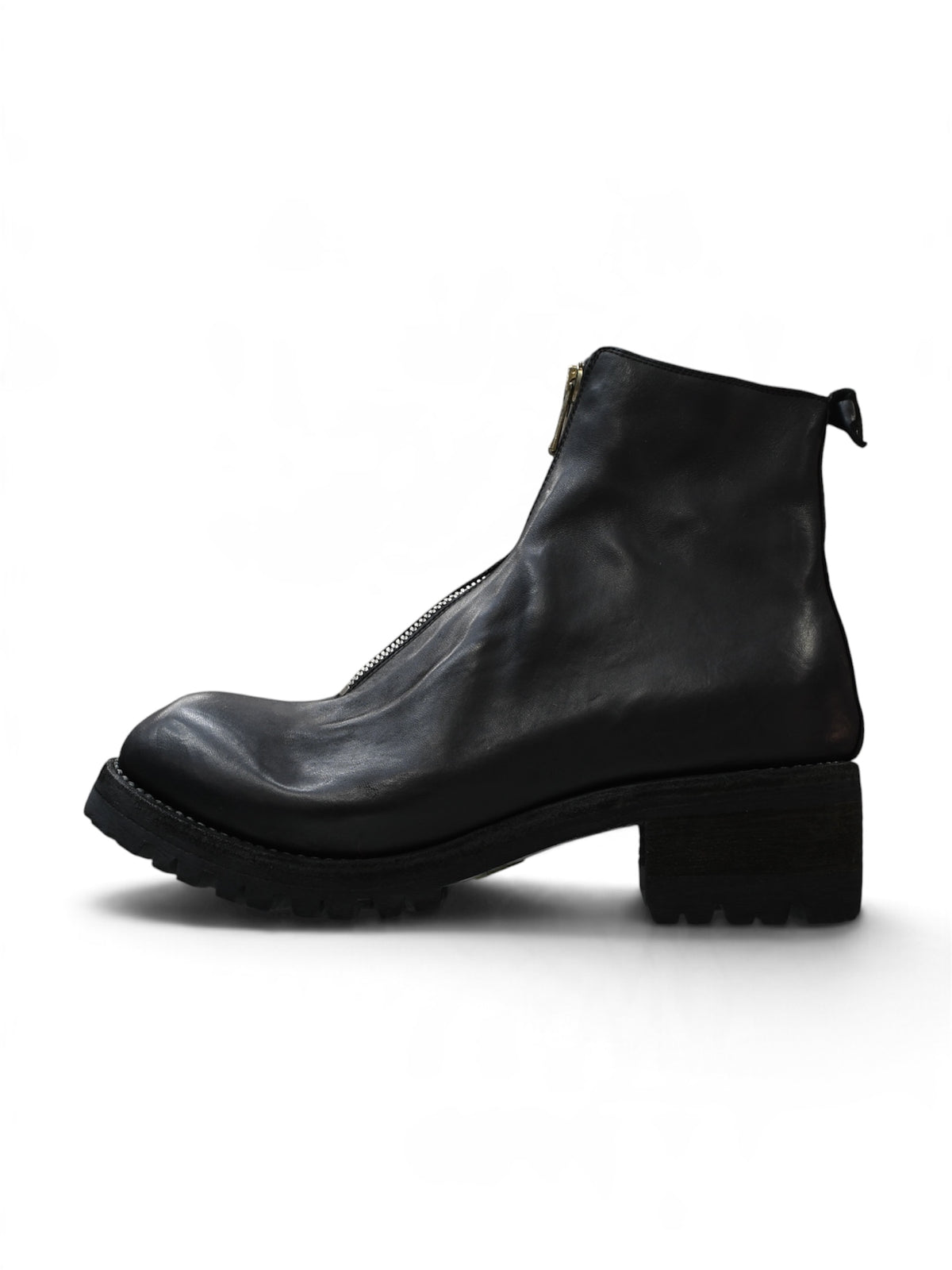 【GUIDI - グイディ】PL1V HORSE FRONT ZIP / BLACK(ブーツ/ブラック)