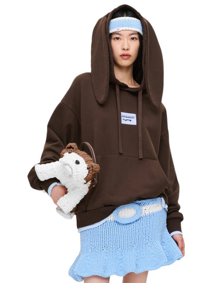 【Charles Jeffrey Loverboy - チャールズ ジェフリー ラバーボーイ】RABBIT EARS HOODY / Brown (フーディー/ブラウン)