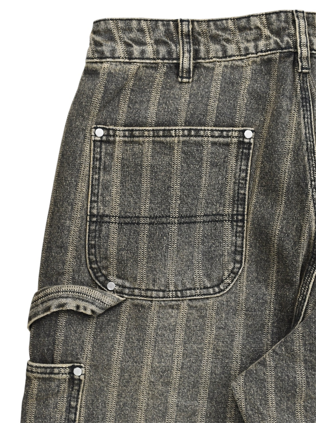 【BASKETCASE  - バスケットケース】HENCH, double knee pants (hickory) / WASHED BROWN (パンツ/ウォッシュドブラウン)