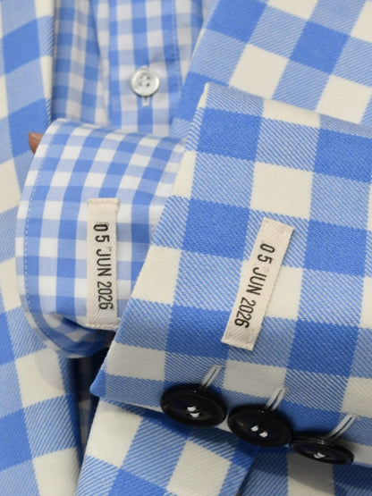 【TSTS -ティーエスティーエス】GINGHAM WOOL DOUBLE BREASTED BLAZER / BLUE GIMGHAM (ジャケット/ブルーギンガム)