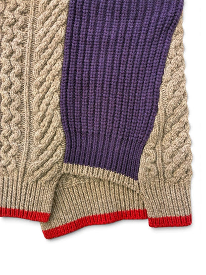 【kolor BEACON - カラー ビーコン】26WBM-N01331-17 Knit  / RED (ニット/レッド）