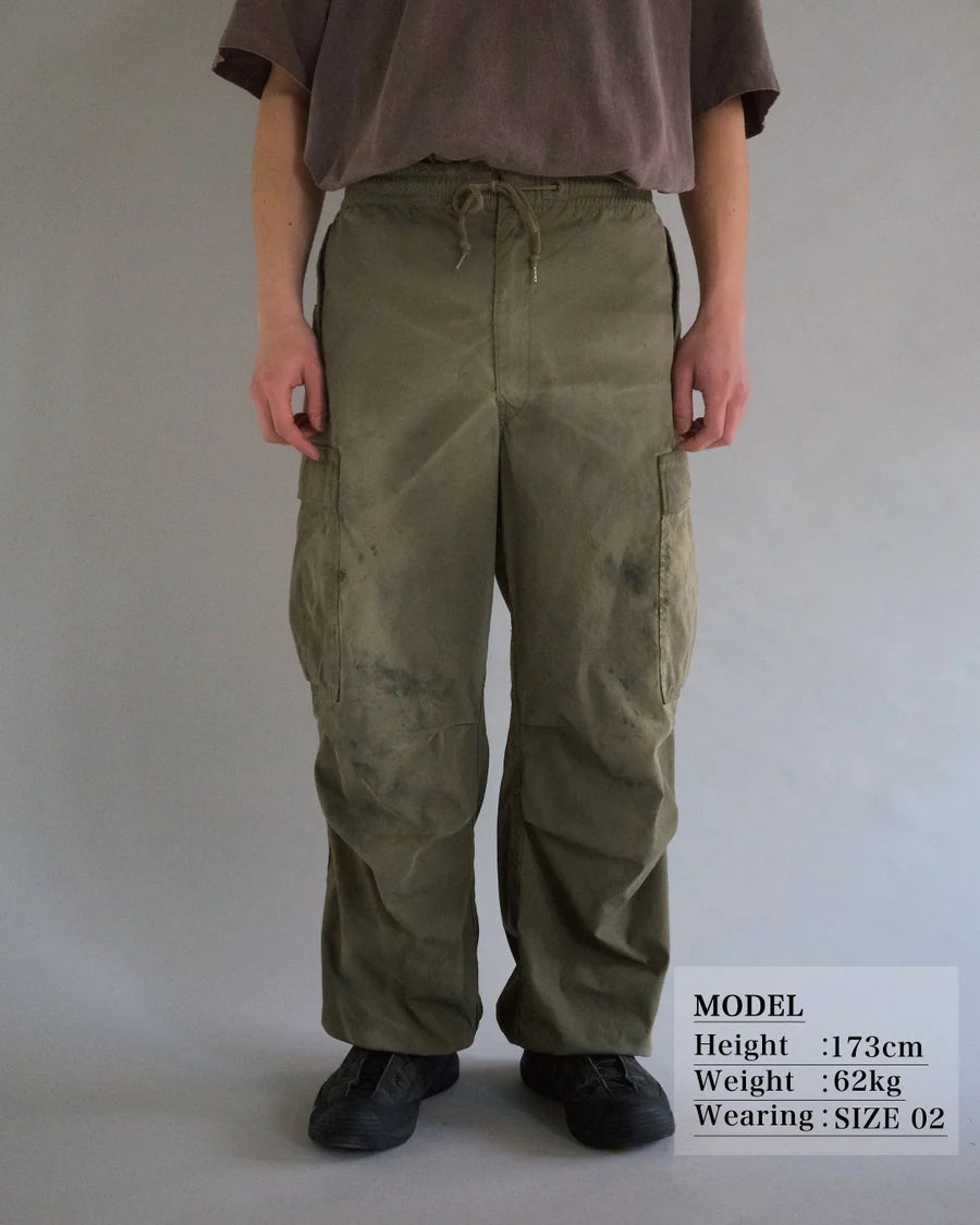 【ANACHRONORM - アナクロノーム】FADED CARGO EASY PANTS / OLIVE (パンツ/オリーブ)
