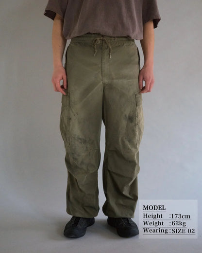 【ANACHRONORM - アナクロノーム】FADED CARGO EASY PANTS / OLIVE (パンツ/オリーブ)