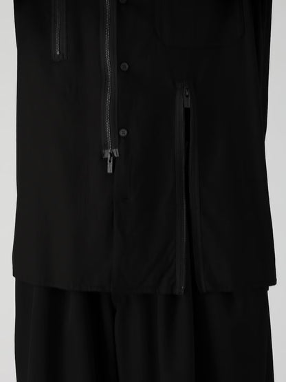 【Y's for men - ワイズフォーメン】REMAKE SHIRT TYPE 4 / BLACK (ジャケット/ブラック)