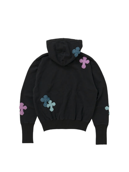 【Perfect ribs® × Y.A.R.N.】Basic Zip Hoodie (フーディー/ブラック)