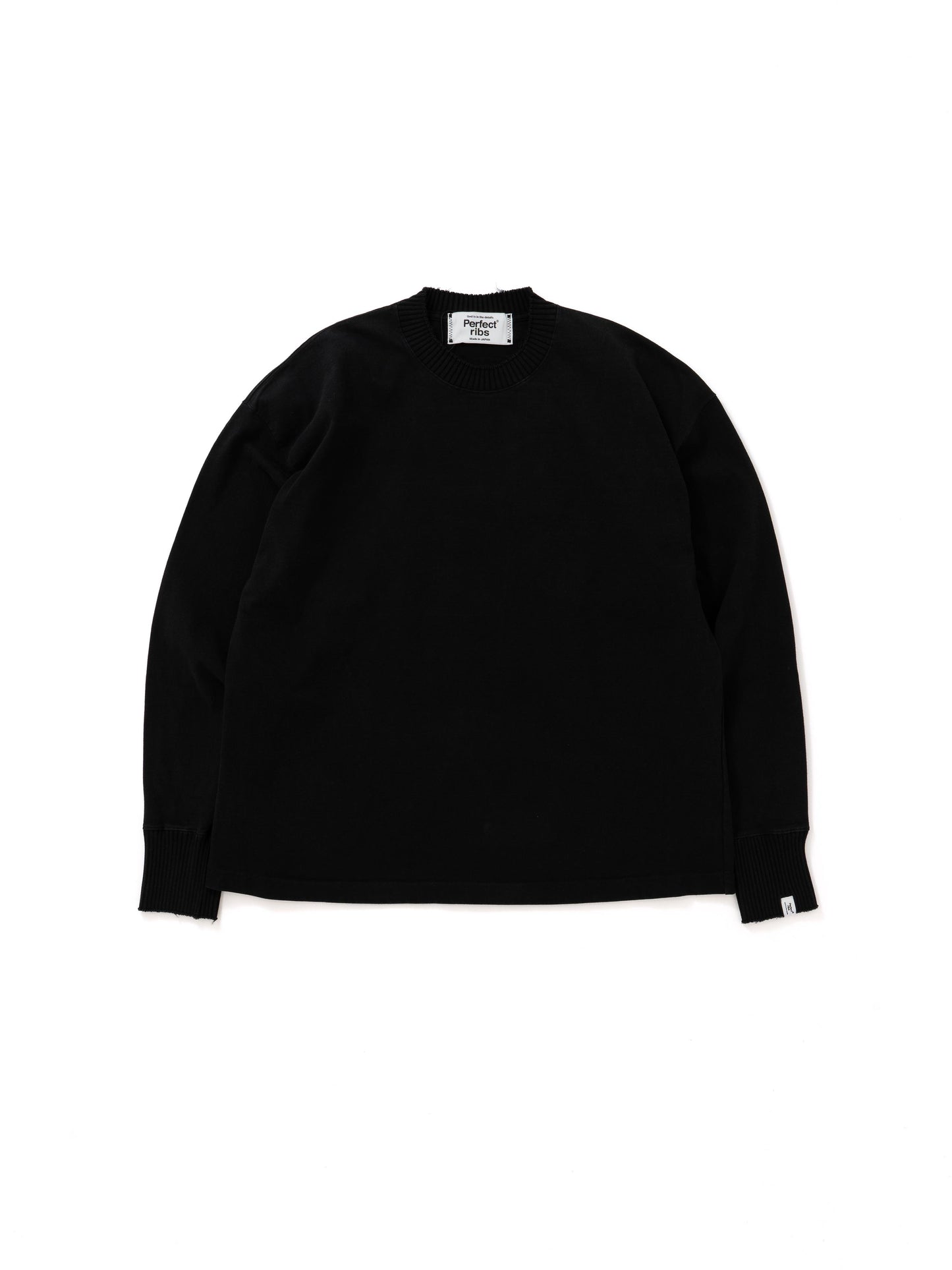 【Perfect ribs® - パーフェクトリブス】Long Sleeve T Shirts / Black (Tシャツ/ブラック)