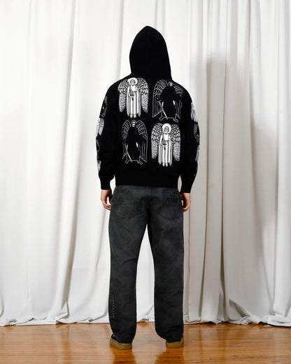 【PLEASURES - プレジャーズ】ANGEL DEMON HOODIE / BLACK (フーディー/ブラック)