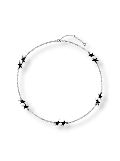 【TWO JEYS  - トゥージェイズ】BLACK ENAMELED ICON NECKLACE / BLACK (アクセサリー/ブラック)