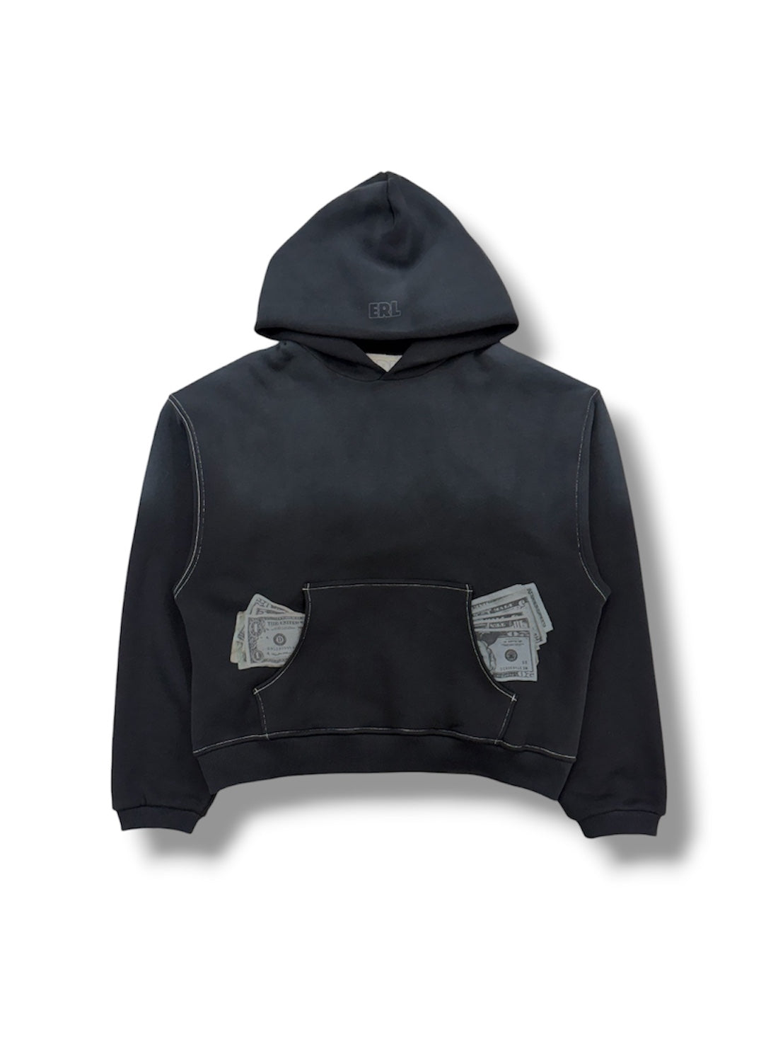 【ERL - イーアールエル】UNISEX MONEY HOODIE / BLACK (フーディー/ブラック)