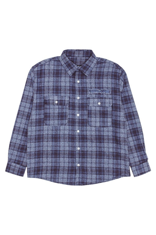 【Fucking Awesome- ファッキングオーサム】BRUCE'S FLANNEL / BLACK NAVY（シャツ/ブラックネイビー)