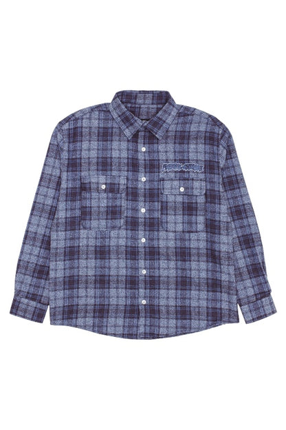 【Fucking Awesome- ファッキングオーサム】BRUCE'S FLANNEL / BLACK NAVY（シャツ/ブラックネイビー)