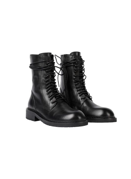 【ANN DEMEULEMEESTER - アン ドゥムルメステール】DANNY ANKLE BOOTS SANTIAGO / BLACK(ブーツ/ブラック）