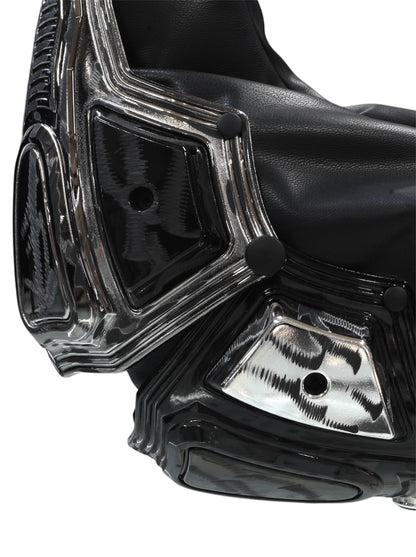 【INNERRAUM - インナーラム】Module M02 SMALL HALF MOON BAG / PATCHWORK BLACK（バッグ / パッチワークブラック）