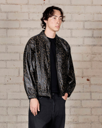 【PLEASURES - プレジャーズ】LEOPARD WAXED JACKET / LEOPARD (ジャケット/レオパード)
