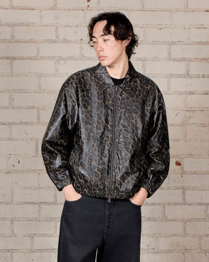 【PLEASURES - プレジャーズ】LEOPARD WAXED JACKET / LEOPARD (ジャケット/レオパード)