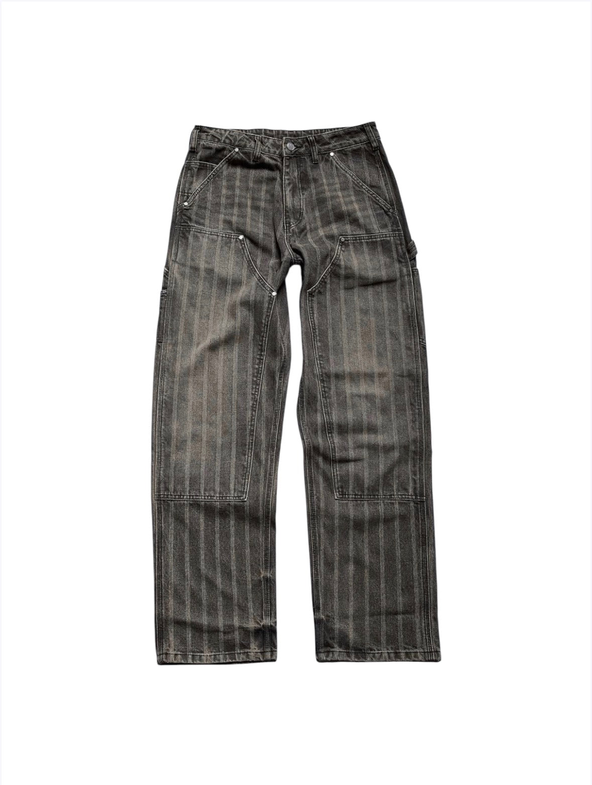 【BASKETCASE  - バスケットケース】HENCH, double knee pants (hickory) / WASHED BROWN (パンツ/ウォッシュドブラウン)