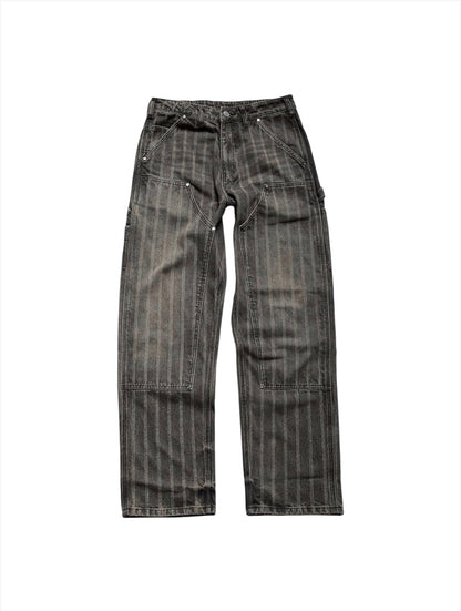 【BASKETCASE  - バスケットケース】HENCH, double knee pants (hickory) / WASHED BROWN (パンツ/ウォッシュドブラウン)