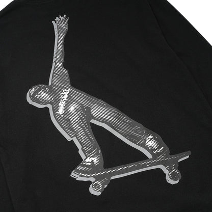 【Hombre Nino - オンブレニーニョ】L/S PRINT TEE / BLACK (ロンT/ブラック)