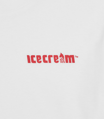 【ICE CREAM - アイスクリーム】 RUNNING DOG L/S T-SHIRT / WHITE (ロンT/ホワイト)