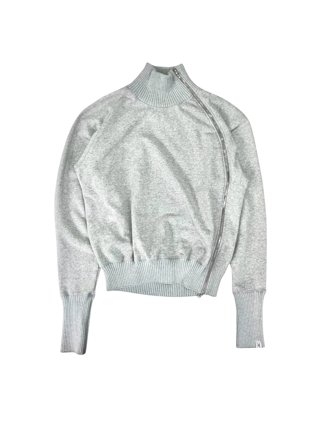 【Perfect ribs® - パーフェクトリブス】Zip Turtle Neck Sweat Shirt / HEATHER GRAY(タートルネックスウェットシャツ/ヘザーグレー)