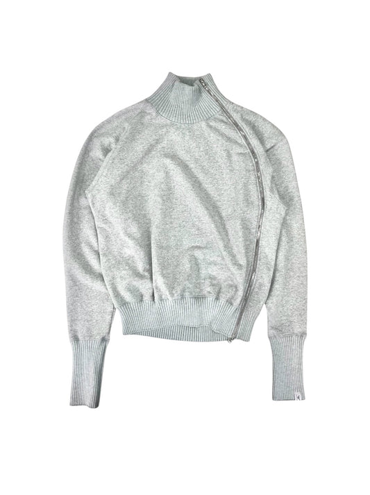 【Perfect ribs® - パーフェクトリブス】Zip Turtle Neck Sweat Shirt / HEATHER GRAY(タートルネックスウェットシャツ/ヘザーグレー)
