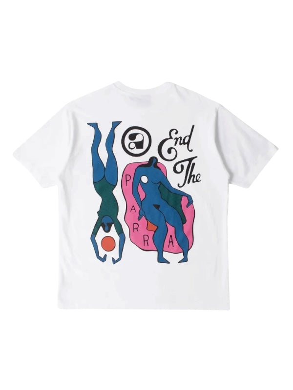 【by Parra - バイパラ】END THE LOUNGECHAIR T-SHIRT / WHITE (Tシャツ/ホワイト)