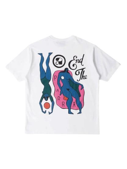 【by Parra - バイパラ】END THE LOUNGECHAIR T-SHIRT / WHITE (Tシャツ/ホワイト)