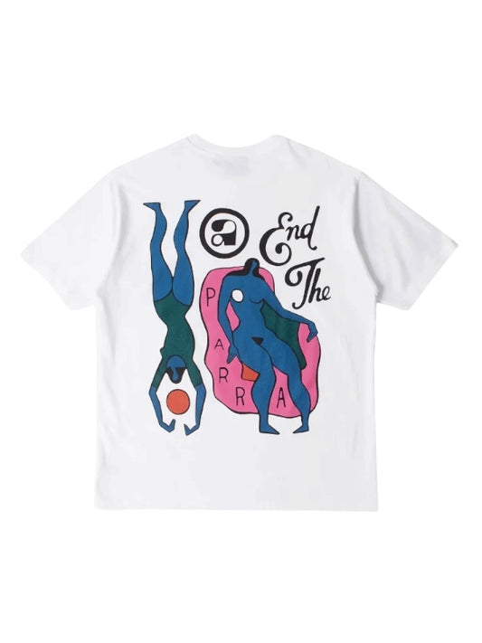 【by Parra - バイパラ】END THE LOUNGECHAIR T-SHIRT / WHITE (Tシャツ/ホワイト)