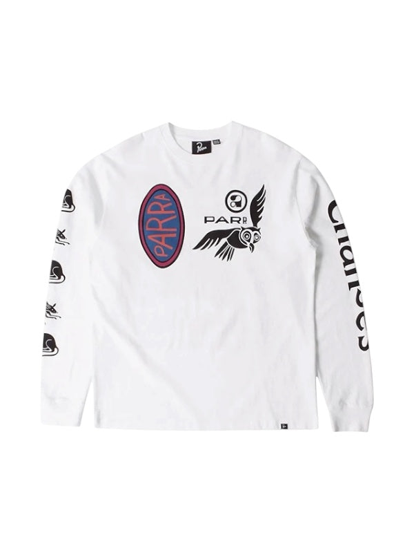 【by Parra - バイパラ】TEAM CHANGES LONG SLEEVE T-SHIRT / WHITE (Tシャツ/ホワイト)