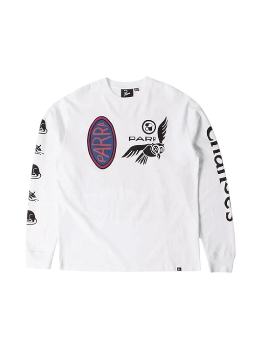 【by Parra - バイパラ】TEAM CHANGES LONG SLEEVE T-SHIRT / WHITE (Tシャツ/ホワイト)