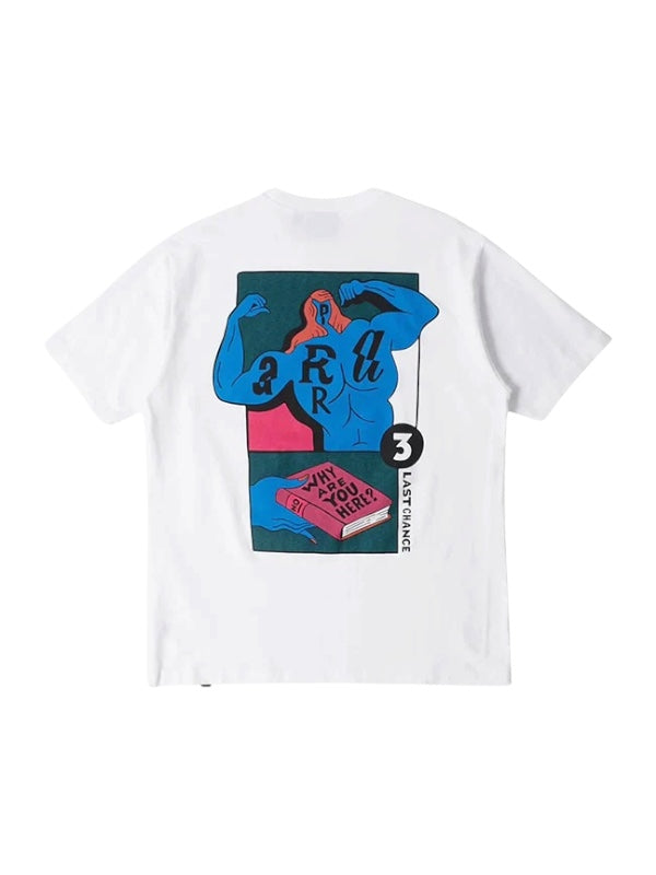 【by Parra - バイパラ】WHY ARE YOU HERE T-SHIRT / WHITE (Tシャツ/ホワイト)