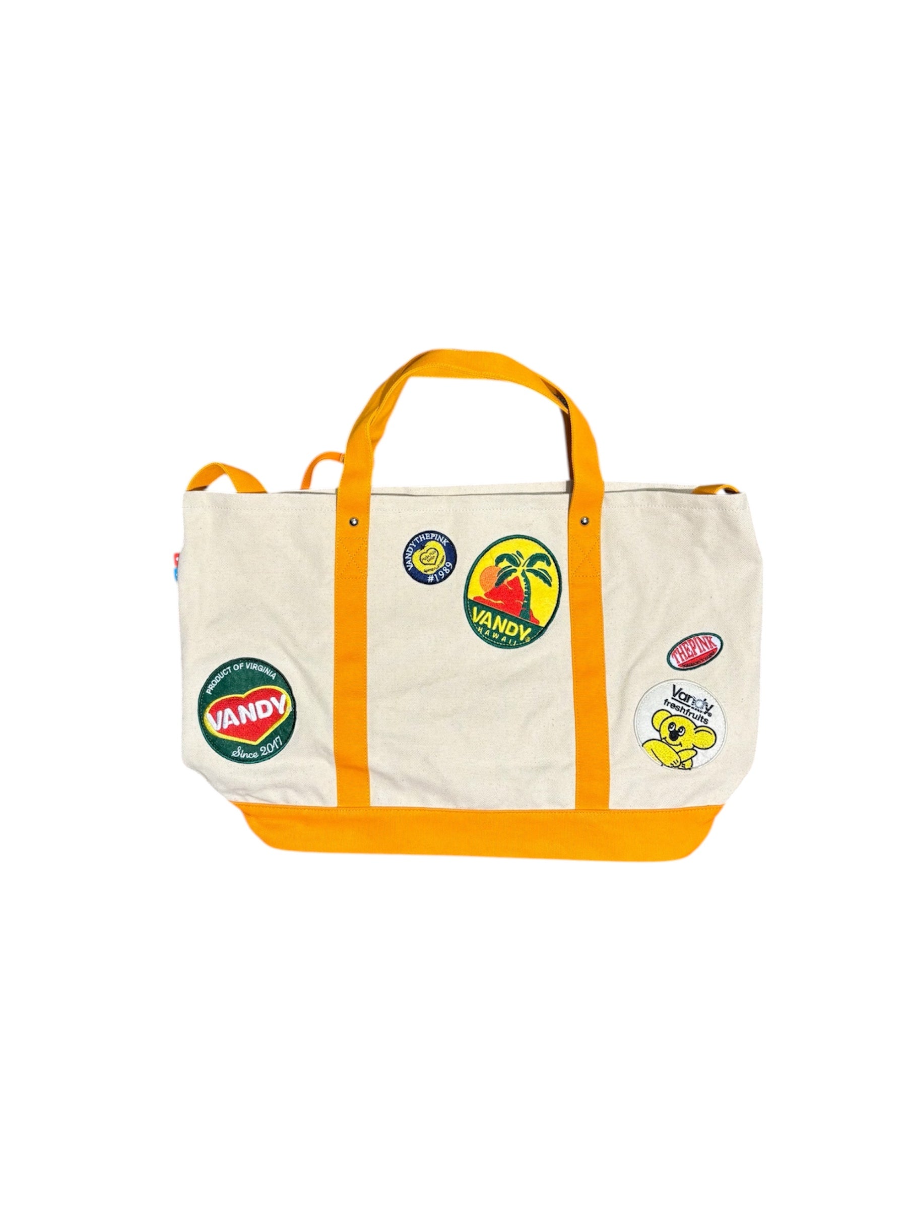 【新品未使用】VANDY THE PINK ヴァンディザピンクトートバッグ VANDY THE PINK - ヴァンディー・ザ・ピンク】PATCHED CANVAS TOTE
