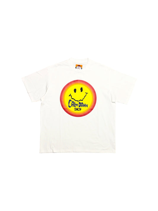 【SWJP - エスダブリュージェイピー】CALMDOWN T-SHIRT / WHITE (Tシャツ/ホワイト)