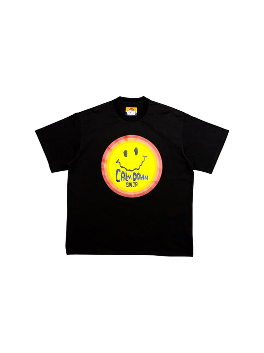 【SWJP - エスダブリュージェイピー】CALMDOWN T-SHIRT / BLACK (Tシャツ/ブラック)