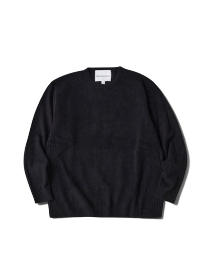 【White Mountaineering - ホワイトマウンテニアリング】RACCOON KNIT CREW NECK PULLOVER / BLACK (プルオーバー/ブラック)