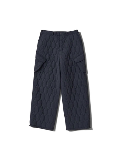 【White Mountaineering - ホワイトマウンテニアリング】QUILTED WIDE CARGO PANTS / BLACK (パンツ/ブラック)