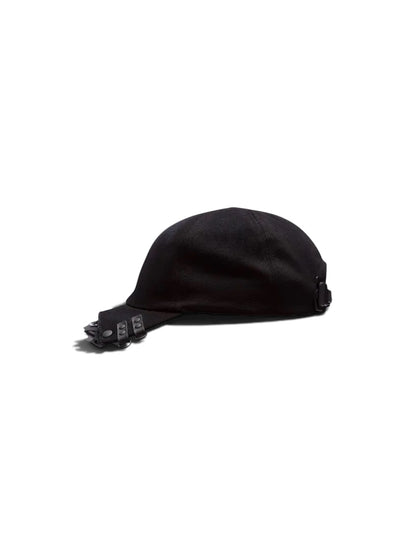 【INNERRAUM - インナーラム】C52 CROPPED BASEBALL CAP/ BLACK MATT（キャップ / ブラックマット）