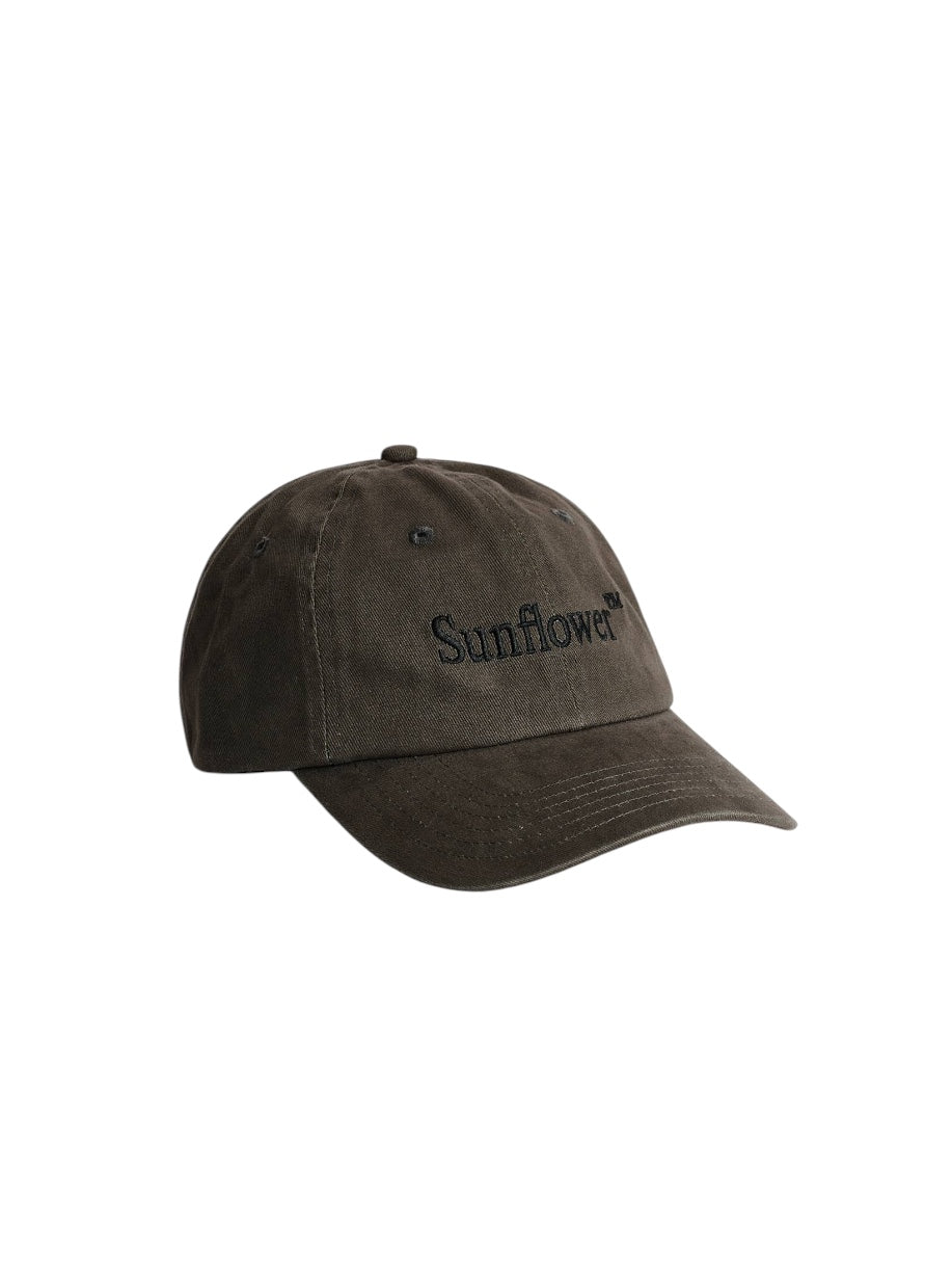 【SUN FLOWER - サンフラワー】Logo Dad Cap Washed Twill/ Antracite (キャップ/グレー)