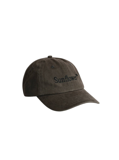 【SUN FLOWER - サンフラワー】Logo Dad Cap Washed Twill/ Antracite (キャップ/グレー)