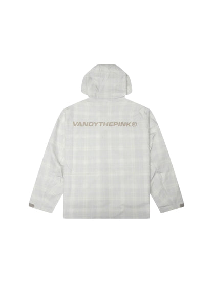【VANDY THE PINK - ヴァンディー・ザ・ピンク】PLAID WINDBREAKER JACKET / CREAM (ジャケット/クリーム)