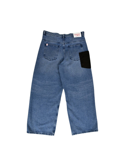 【Charles Jeffrey Loverboy - チャールズ ジェフリー ラバーボーイ】Loose Fit Jean With Crochet Trumpet / BLUE (ボトムス/ブルー)