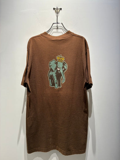 【UNION VINTAGE】90s OLD STUSSY T-SHIRT / BROWN