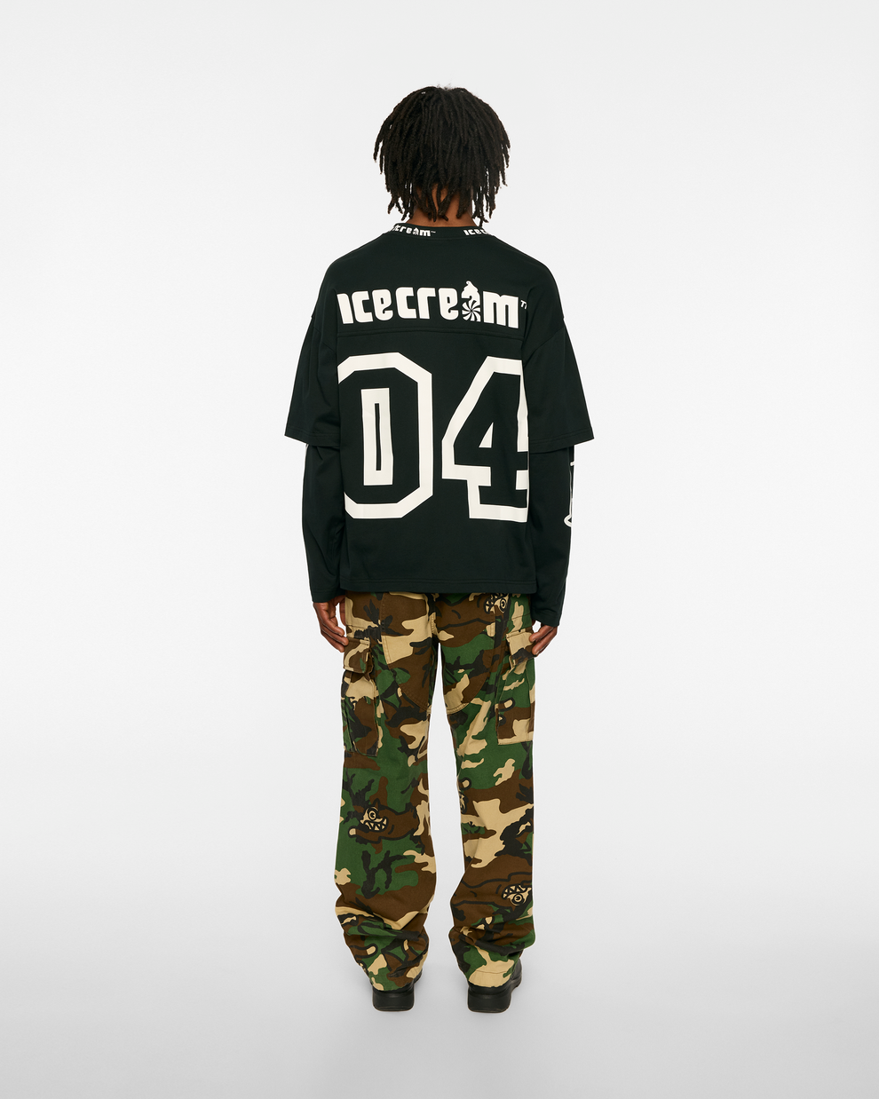 【ICE CREAM - アイスクリーム】STRAWBERRY BOXY FIT LS T-SHIRT / JET SET (Tシャツ/ジェットセット)