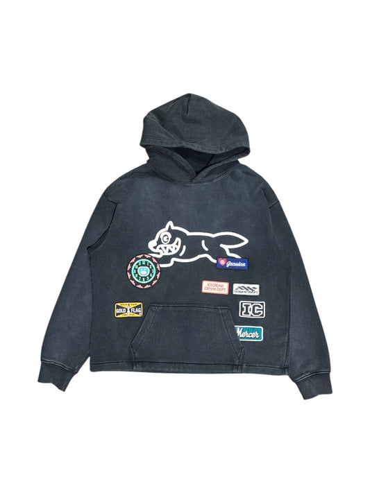 【ICE CREAM - アイスクリーム】BACON BOXY FIT WASHED HOODIE / JET SET (フーディー/ジェットセット)
