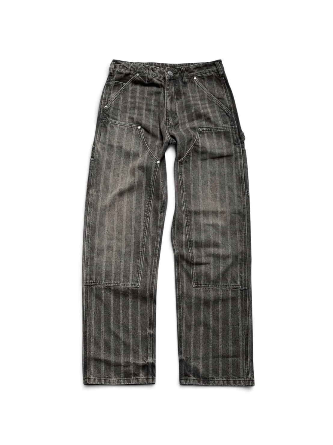 【BASKETCASE  - バスケットケース】HENCH, double knee pants (hickory) / WASHED BROWN (パンツ/ウォッシュドブラウン)