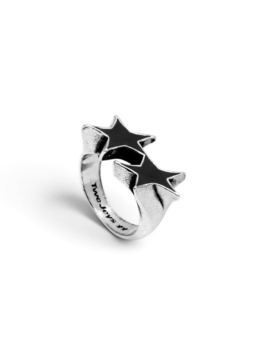 【TWO JEYS  - トゥージェイズ】ICON BLACK ENAMELED SINGLE RING / BLACK (アクセサリー/ブラック)
