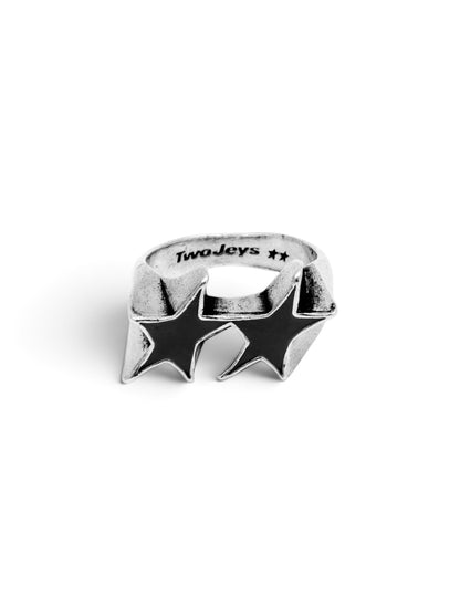【TWO JEYS  - トゥージェイズ】ICON BLACK ENAMELED SINGLE RING / BLACK (アクセサリー/ブラック)